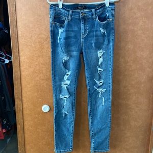 Just blue skinny jeans